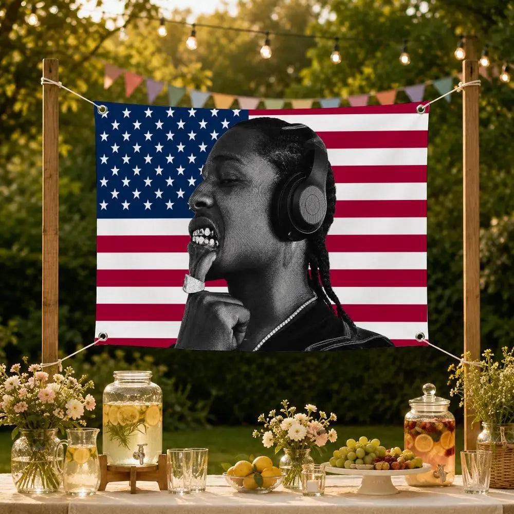 A$AP Rocky Decorative Flag Banner – Garden, Porch & Home Decor Decorative Flag Banner Axl