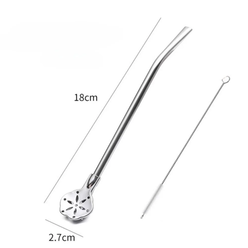 Stainless Steel Yerba Mate Straw & Tea Filter | Reusable Set Reusable Drinking Straw Axl