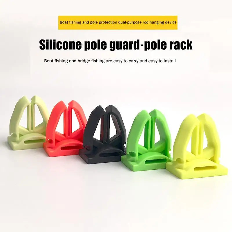 Portable Fishing Rod Holder Clips – Silicone Pole Fastener Fishing Rod Clip Axl