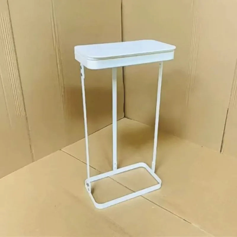 Modern Square Trash Can with Lid – Iron Waste Bin Rack Waste Bin Rack Axl