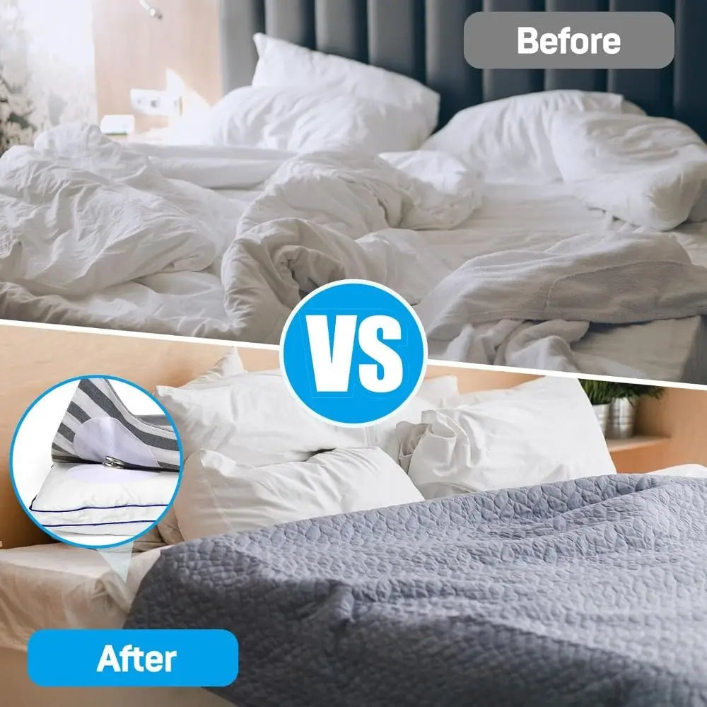 Duvet Cover Snap Clips 16 Pc – Iron-On Corner Fasteners Bedding Fasteners Axl
