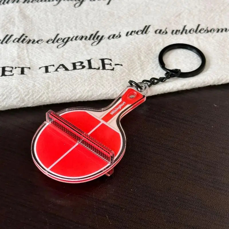 Mini 3D Ping Pong Table Keychain – Acrylic Sports Keyring Gift Sports Novelty Keychain Axl A14