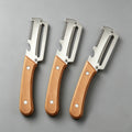 Wooden Handle Stainless Steel Vegetable & Fruit Peeler Vegetable Peeler Axl 3pcs