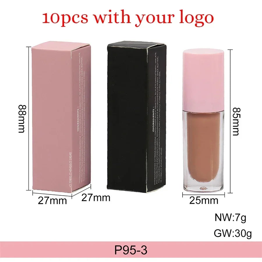 Nude Lip Gloss Big Brush Private Label Wholesale – 147+ Shades Lip Gloss Axl 10pcs with logo