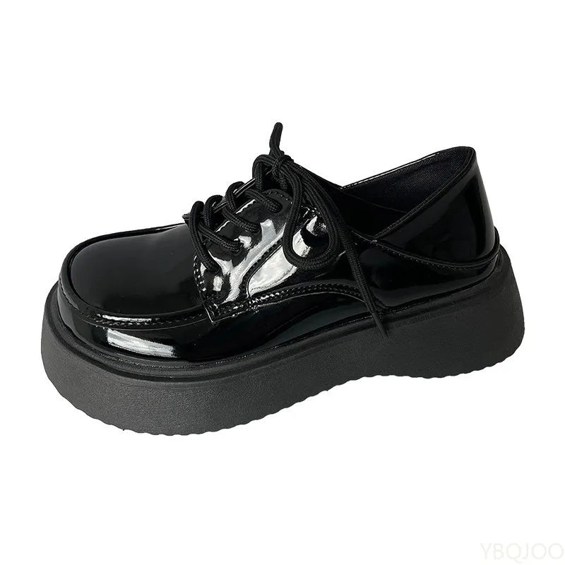 Women's Mary Jane Buckle Flats – Retro British Style Shoes Mary Jane Flats Axl
