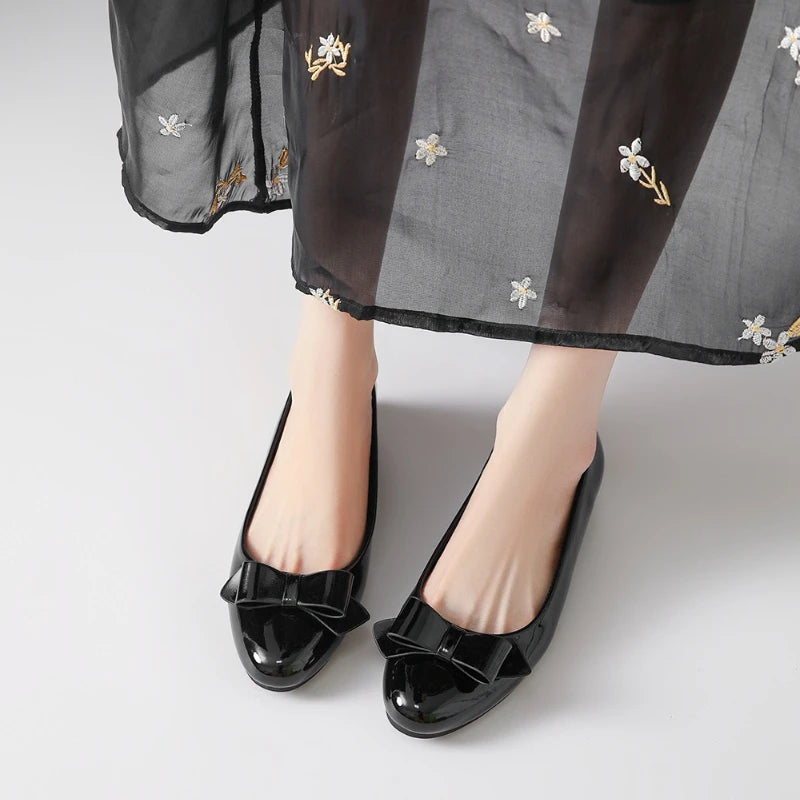 Vintage Invisible Wedge Heel Mary Jane Shoes | Women's Slip-On Wedge Heel Pumps Axl
