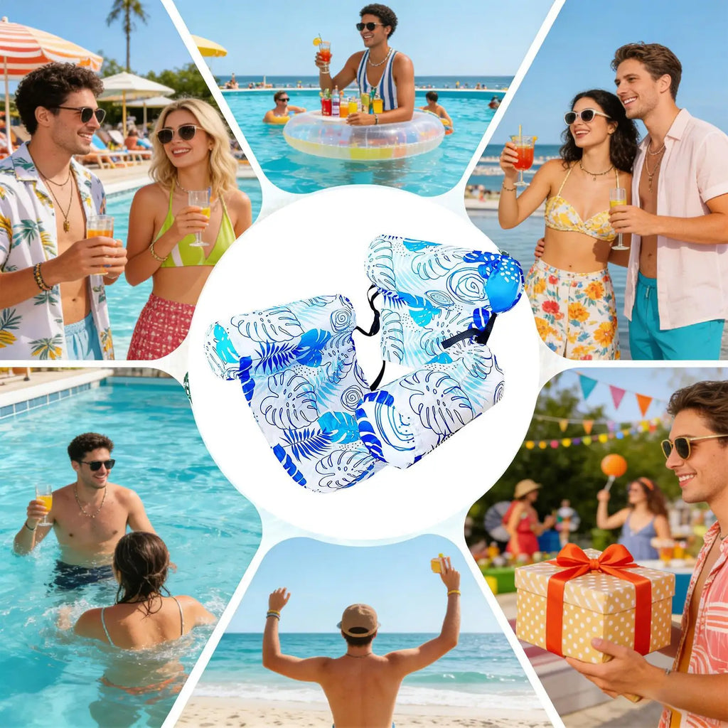 Heavy-Duty Inflatable Pool Chair Float for Adults – Lake & Beach Inflatable Pool Float Axl