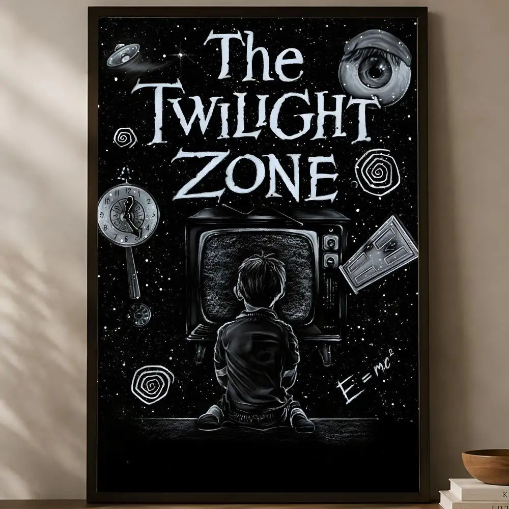 Twilight Zone Wall Art Poster – Self-Stick HD Waterproof Decor Wall Art Poster Axl White04 60X90cmNoframe