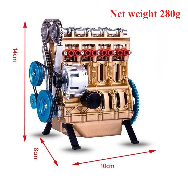 Engine Model Figurine – Resin Four-Cylinder Desktop Sculpture Resin Figurine Axl