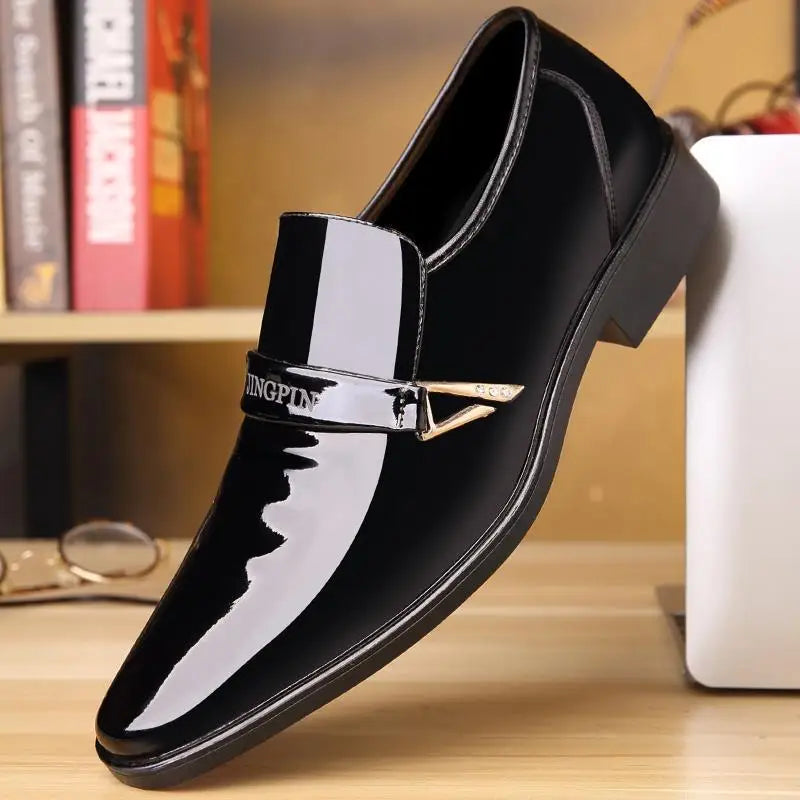 Men's Patent Leather Oxford Loafers | Slip-On Dress Shoes Oxford Loafers Axl black 39