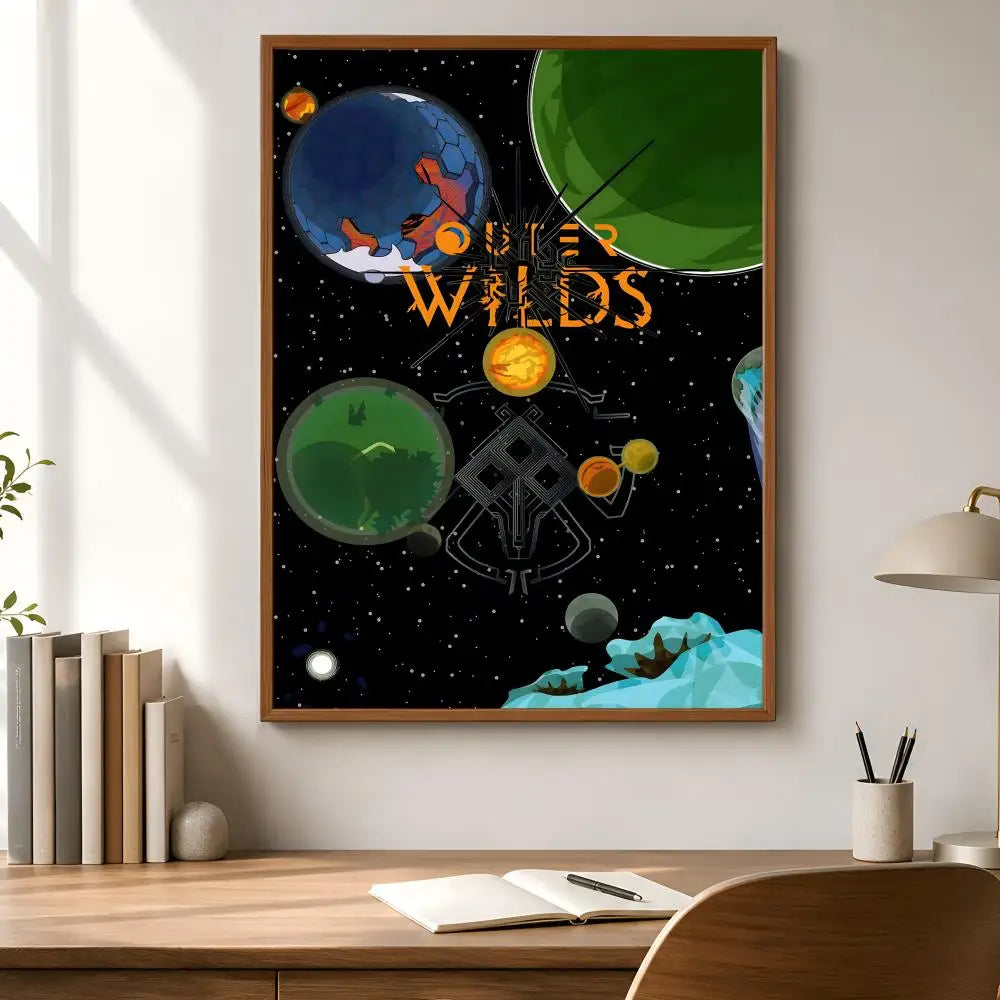 Outer Wilds Poster – Waterproof Peel-and-Stick PVC HD Wall Art Wall Poster Axl