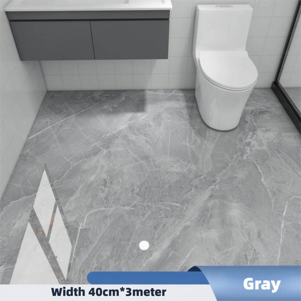 Marble Peel & Stick Floor Stickers – Waterproof Non-Slip PVC Peel & Stick Floor Tiles Axl