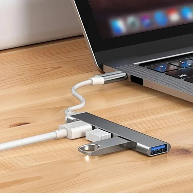 4-Port USB-C Hub 3.0 OTG Adapter for MacBook & Laptop USB-C Hub Axl