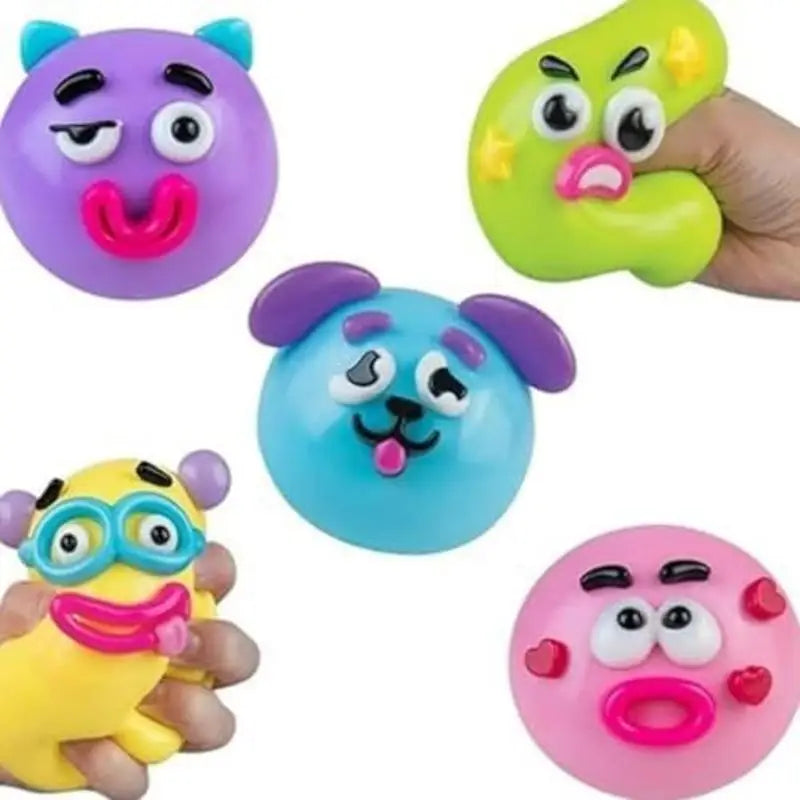 Slow Rise Squeeze Toy – Cute Dog Face Smusher Sensory Ball Slow Rise Squeeze Toy Axl