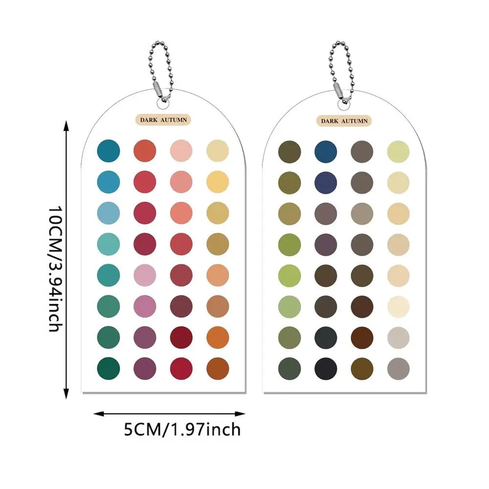 Color Analysis Cards – 12 Season Acrylic Palette Guide (2-Pack) Color Analysis Cards Axl C