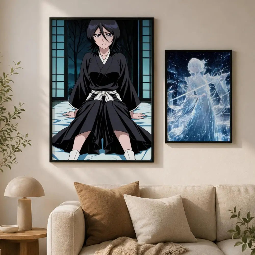 Rukia Kuchiki Anime Wall Poster | HD Self-Adhesive Decor Anime Wall Poster Axl