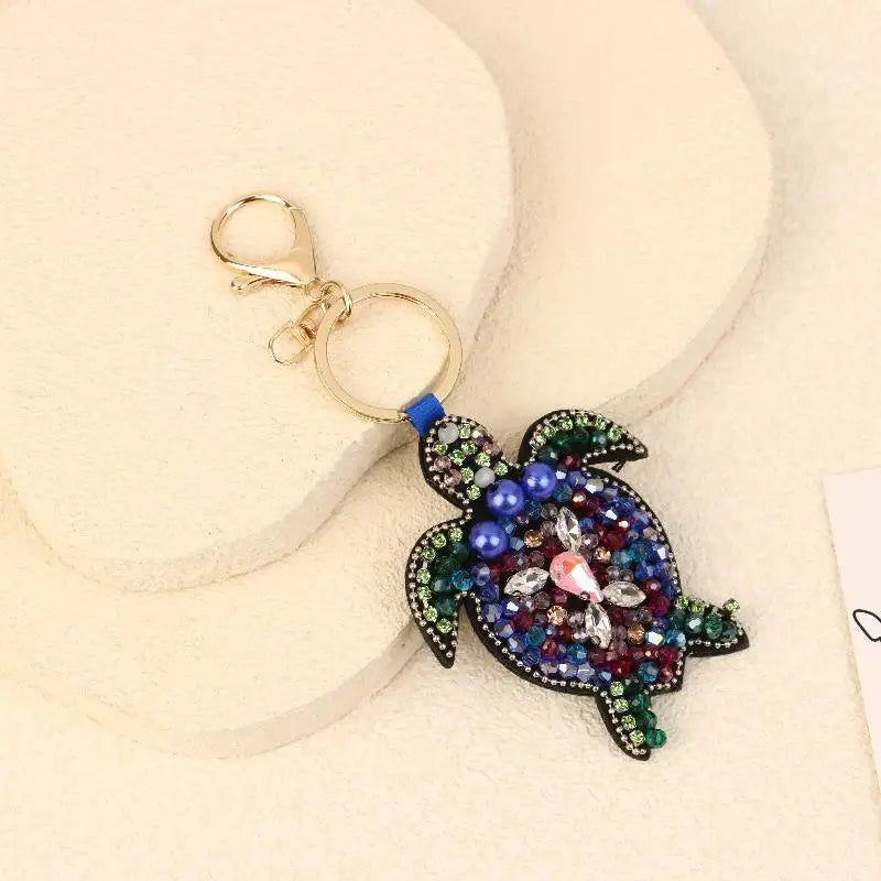 Rhinestone Beaded Bag Charm – Lobster Crab Turtle Pendant Bag Charm Pendant Axl 05
