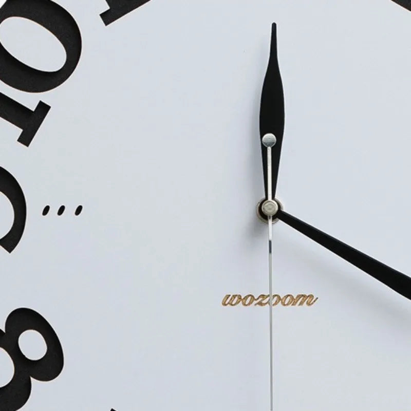 Modern Silent Pendulum Wall Clock – Minimalist Wood Decor Decorative Wall Clock Axl