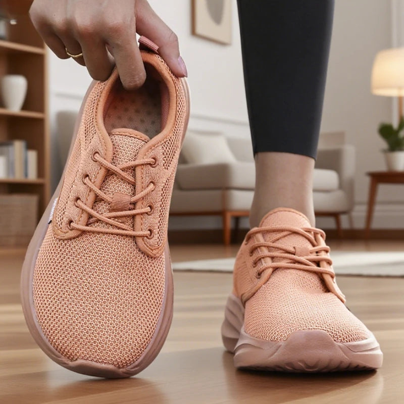 Women's Breathable Mesh Wide Toe Fitness Sneakers | ZULIWAGN Women's Sneakers Axl