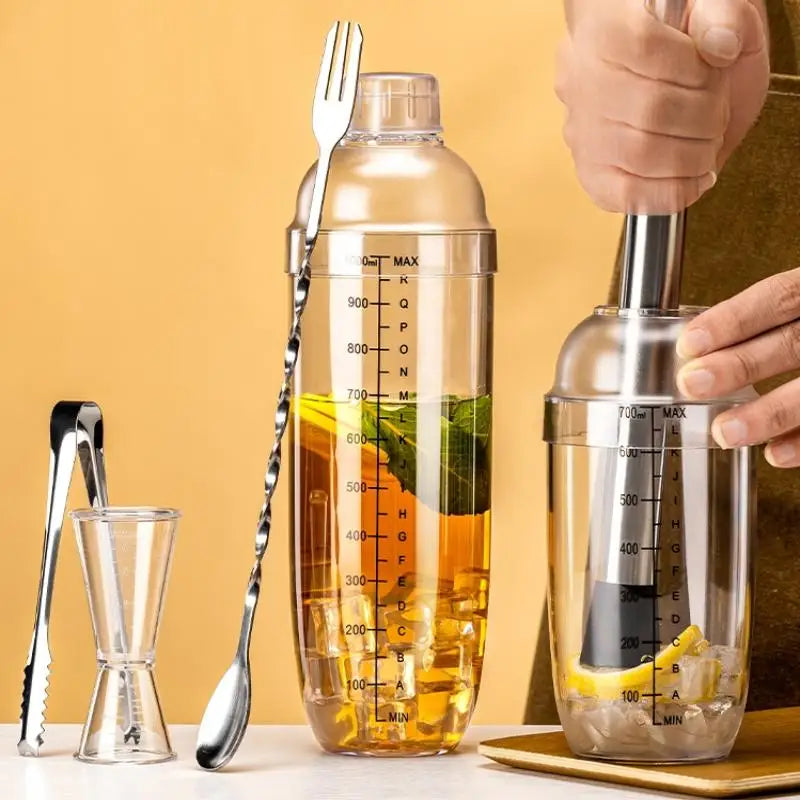 Cocktail Shaker & Jigger Set 3/5/7 Pcs – Home Bar Kit Cocktail Shaker Set Axl