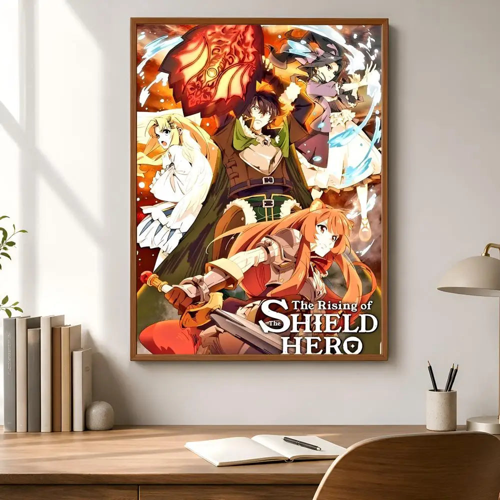 Rising of the Shield Hero Anime PVC Wall Poster | Peel & Stick Anime Wall Poster Axl