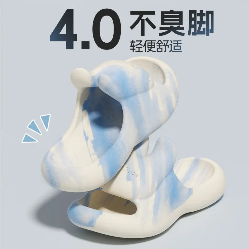 Women's EVA Massage Slippers – Lightweight Indoor Shower Slides Indoor Slippers Axl Blue 36-37