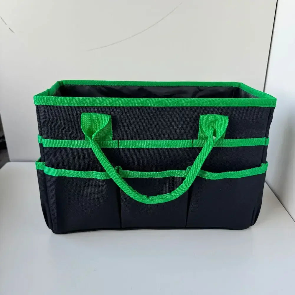Heavy Duty Wide Mouth Tool Bag – Oxford Cloth Organizer Tote Garden Tool Bag Axl