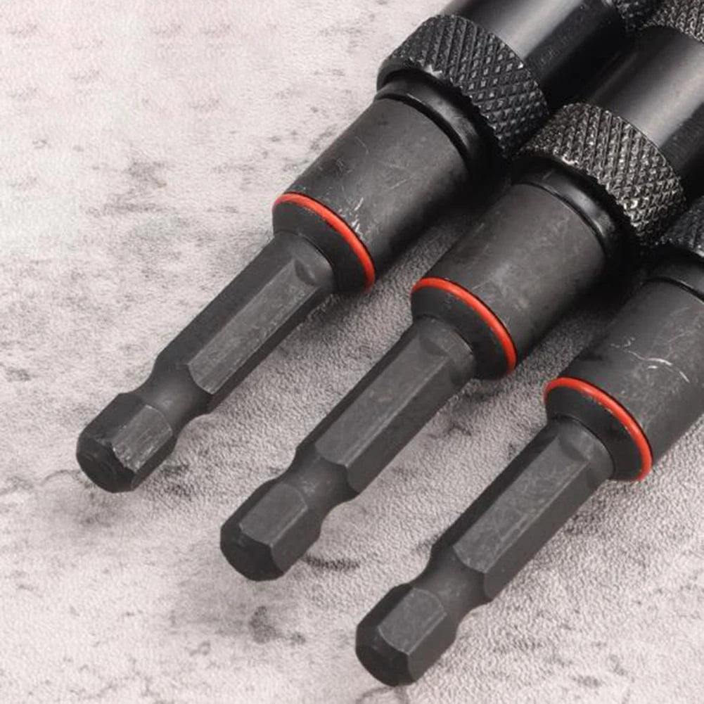 Hex Magnetic Screwdriver Extension Rod | 360° Rotation 1/4 3/8 5/16 Screwdriver Extension Rod Axl