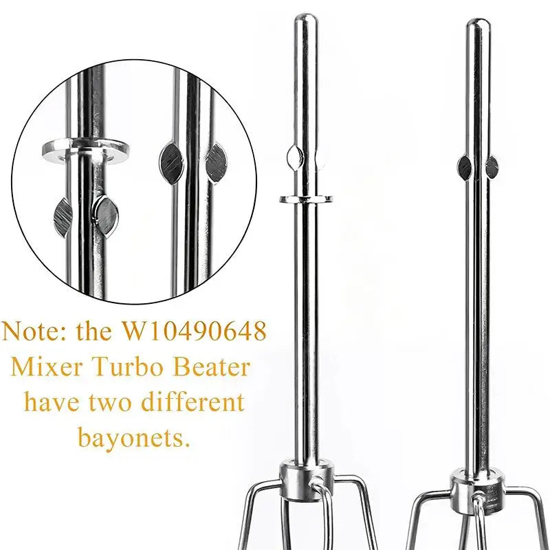 Stainless Steel Whisk Attachments Set of 2 | Hand Mixer Heads Mixer Whisk Attachment Axl
