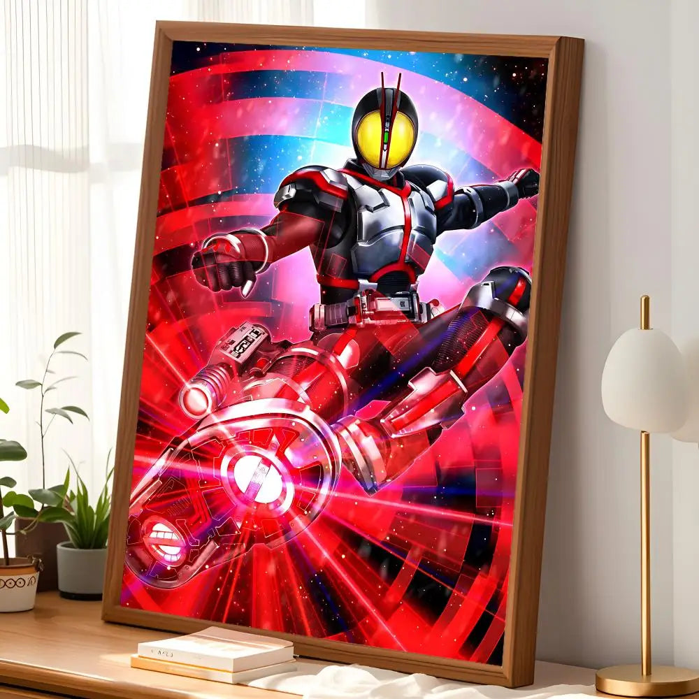 Kamen Rider Faiz 555 HD Self-Stick Wall Art Poster – Waterproof Wall Art Poster Axl