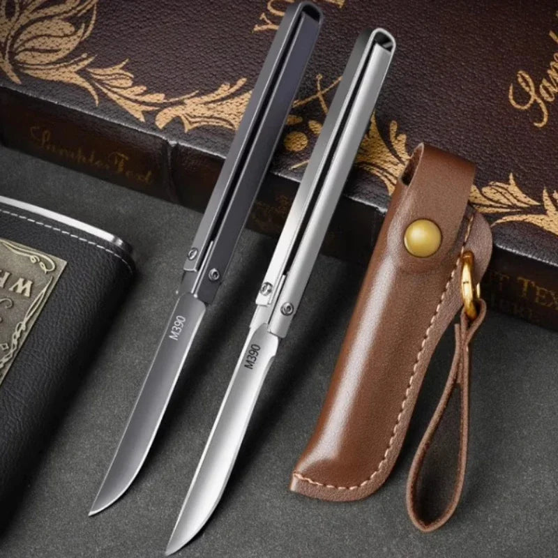 PLYS M390 Folding Pocket Knife – Portable Fruit & Outdoor Blade Folding Pocket Knife Axl