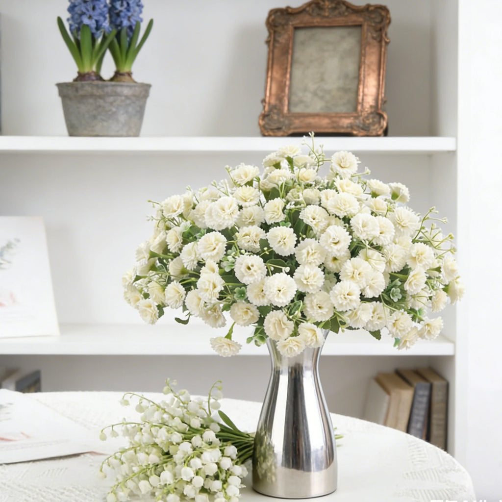 Silk Hydrangea Artificial Flowers – Lilac Wedding & Home Décor Artificial Flowers Axl