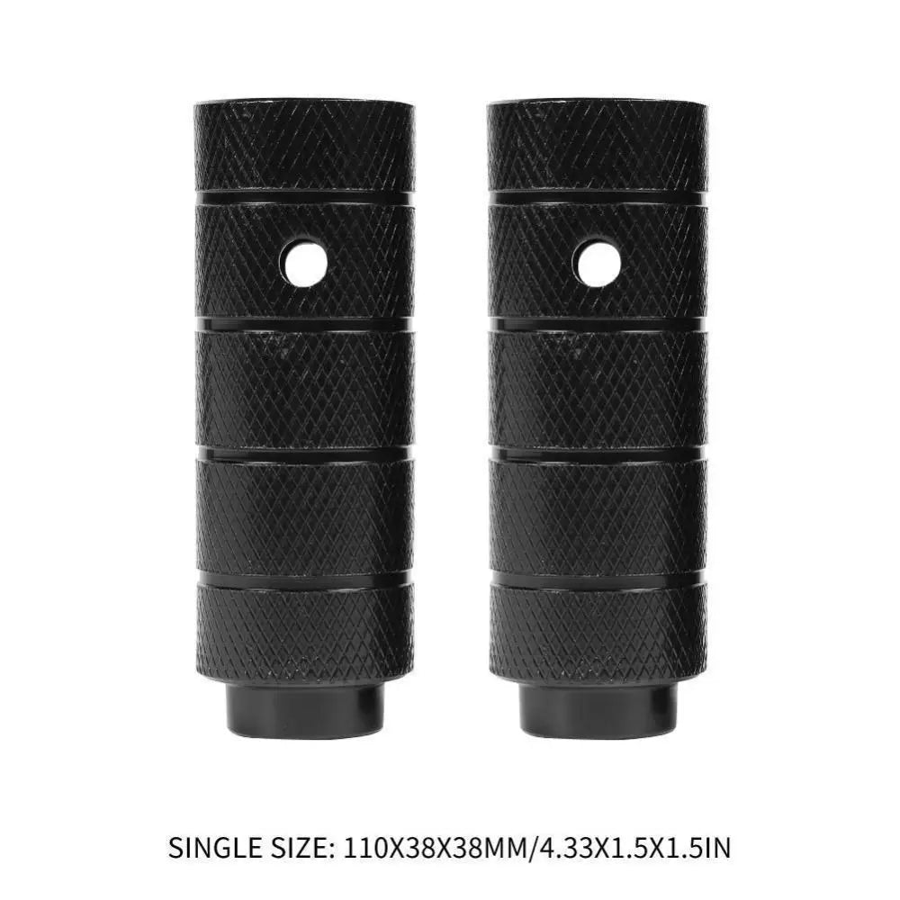 Anti-Skid Aluminum Bike Axle Pegs – 1 Pair Rear Footrest Bike Axle Pegs Axl