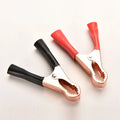 2Pcs Alligator Clamp Clips 50A 80mm – Red & Black Battery Leads Alligator Clamp Clips Axl Set