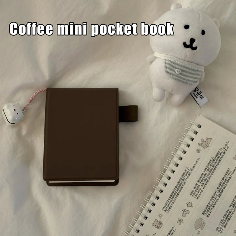Japanese Mini Pocket Notebook – Brown Portable Diary Journal Mini Pocket Notebook Axl