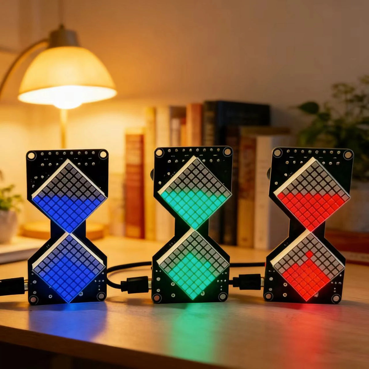 DIY LED Dot Matrix Electronic Hourglass Gravity Timer Kit DIY Electronics Kit Axl
