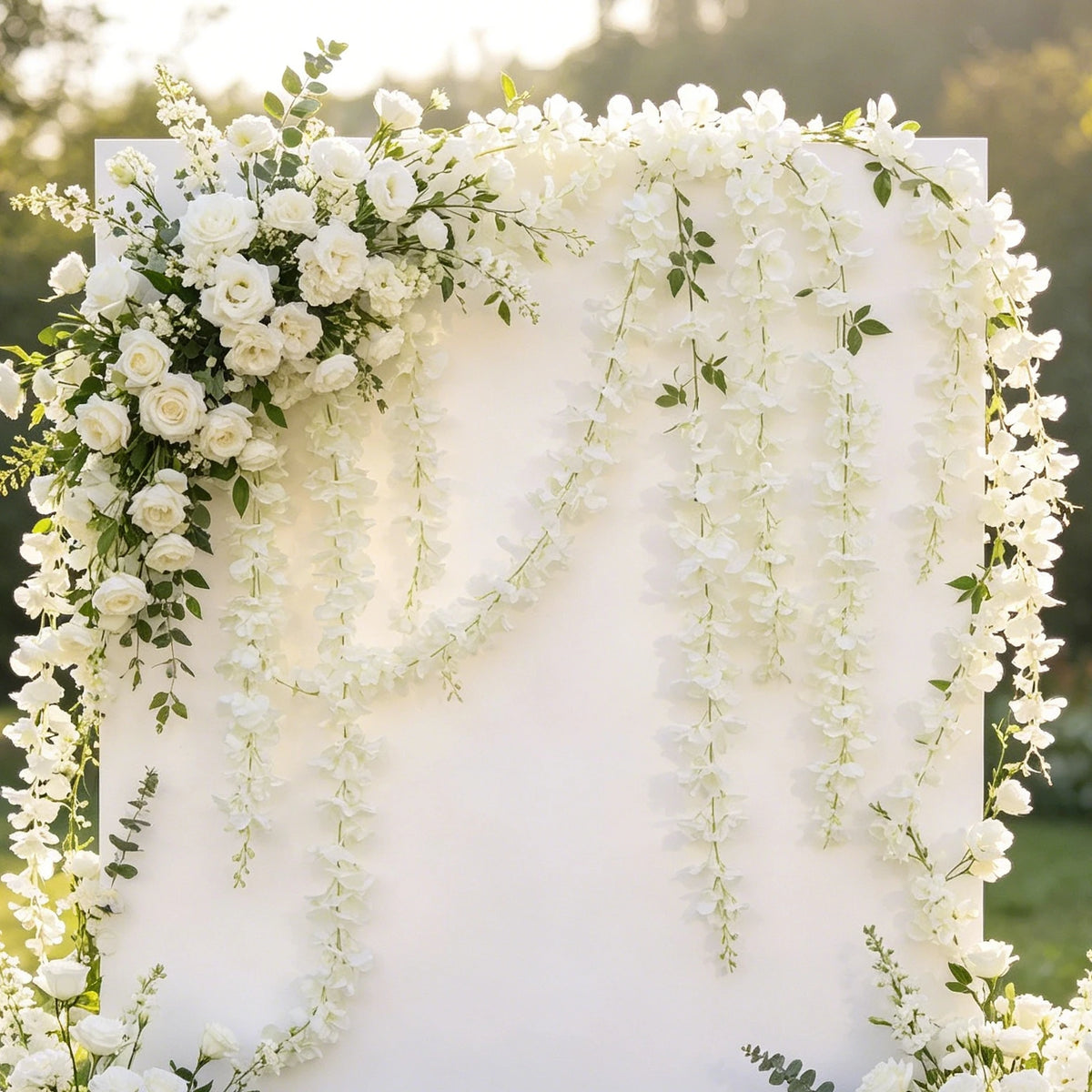 Artificial Silk Sakura Garland – Wedding & Party Floral Decor Silk Flower Garland Axl