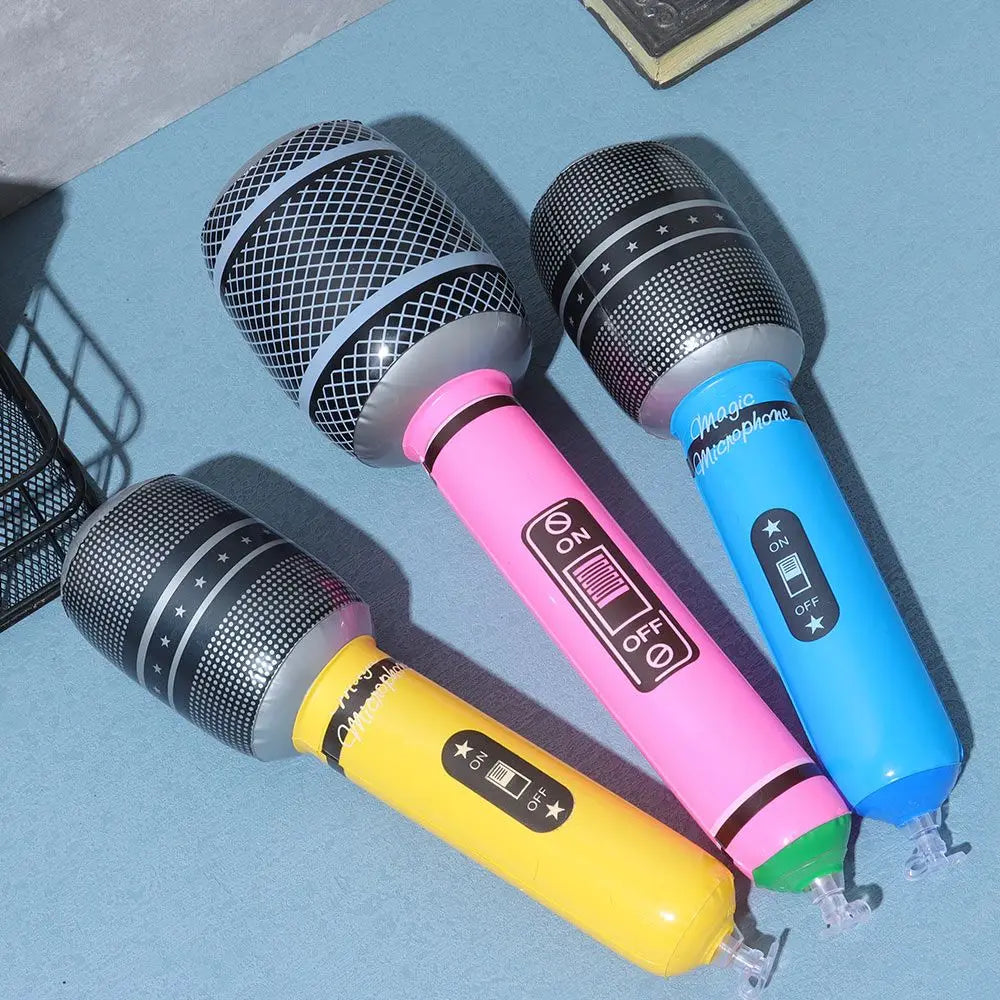12-Pack Inflatable Microphone Props – Party & Stage Toys Inflatable Party Props Axl
