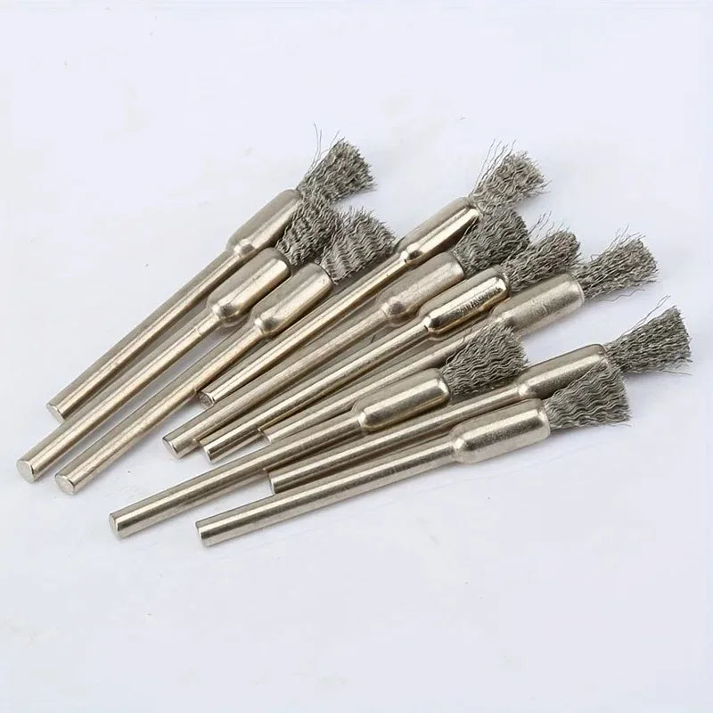 15-Pc Stainless Steel Wire Brush Set for Rotating Tools Wire Brush Set Axl