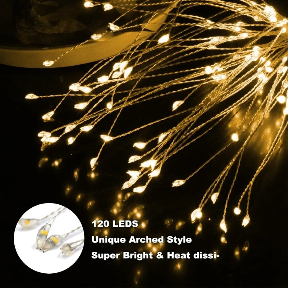 Solar Fireworks Garden Lights – 8 Modes, 120 LED, IP65 Solar Garden Lights Axl
