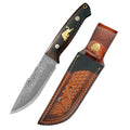 Damascus VG10 Steel Kitchen Knife – Wood Handle | InLeung Damascus Kitchen Knife Axl 1PCS Knife A