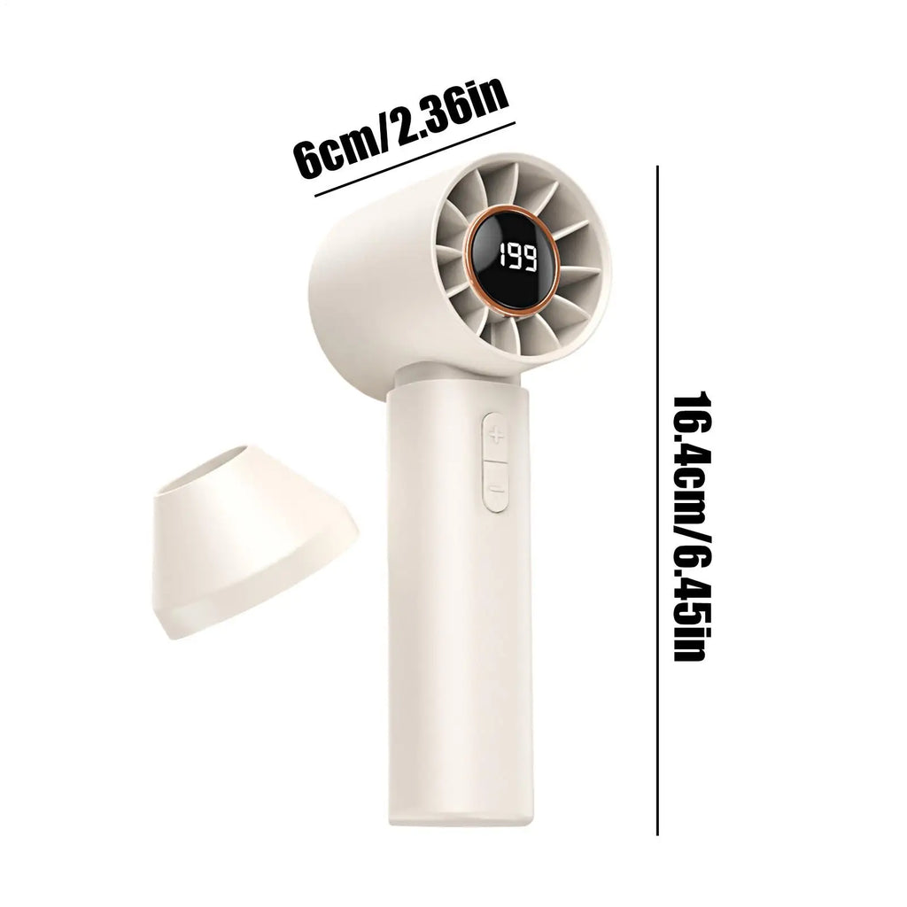Rechargeable Handheld Fan 5-Speed Digital Display | Portable Handheld Fan Axl
