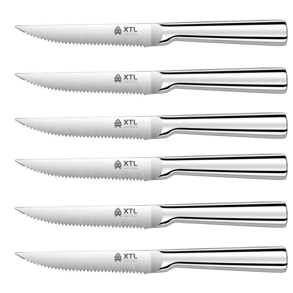 PLYS Stainless Steel Steak Knife Set – Sharp Kitchen Knives Steak Knife Set Axl