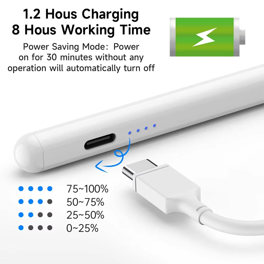 iPad Stylus Pen – Palm Rejection, Power Display, Fast Charge iPad Stylus Pen Axl