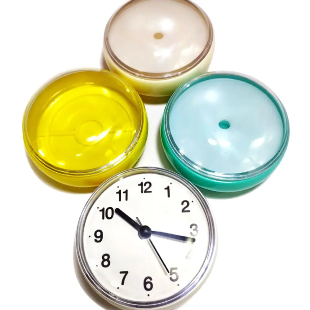 Mini Waterproof Suction Cup Shower Clock – 7cm Quartz Waterproof Wall Clock Axl