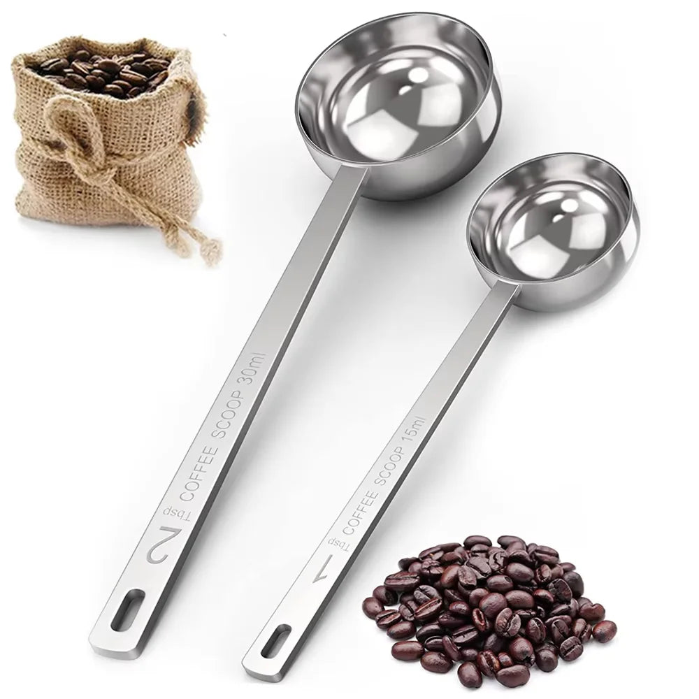 Stainless Steel Coffee Scoop & Measuring Spoon – Long Handle Measuring Spoon Axl