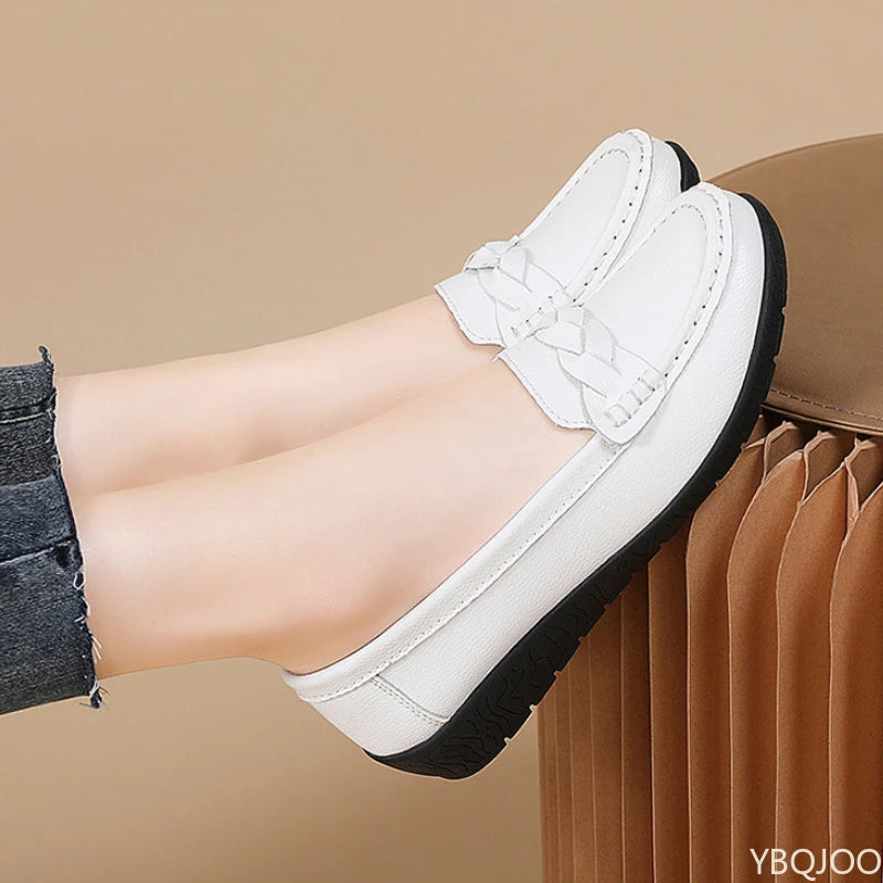 Women's Soft Sole Loafers – Lightweight Casual Flat Shoes Women's Flat Loafers Axl