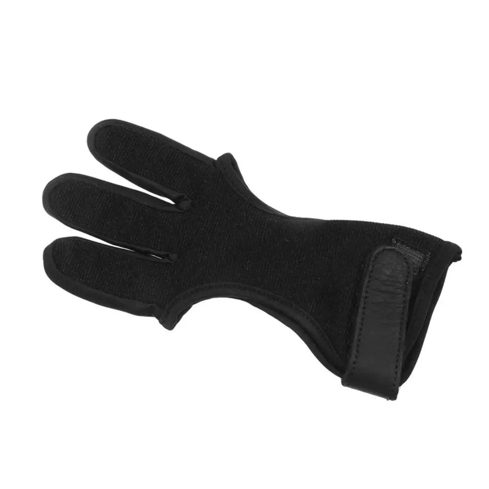 Three-Finger Archery Glove – Leather Recurve Bow Shooting Glove Archery Shooting Glove Axl