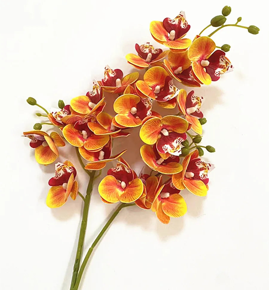 Real Touch Artificial Orchid – 21-Head Mini Phalaenopsis Branch Artificial Flower Branch Axl 05