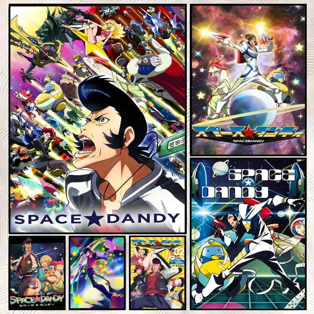 Anime Space Dandy Self-Stick Wall Poster – HD Waterproof Art Anime Wall Poster Axl
